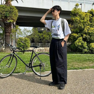 Balloon Fit Cotton Pants