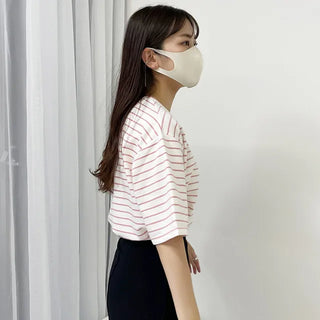 basic striped short sleeved tee