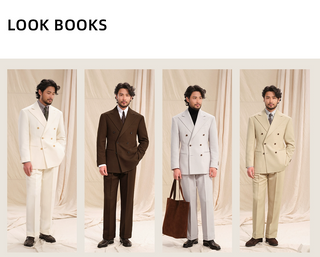 [CULTUM] Double-breasted Peak Lapel Suit Set