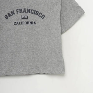 Lettering Cropped T-Shirt