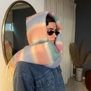 Border Tassel Scarf - P000KVYR