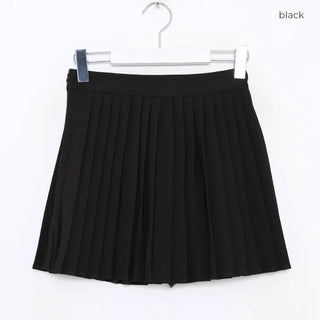 Pleated mini skirt