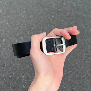 wy square buckle simple belt