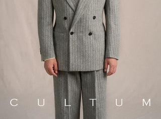 [CULTUM] 480g Heavyweight Wool Striped Suit