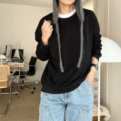 Basic Simple Lightweight Sweatshirt
