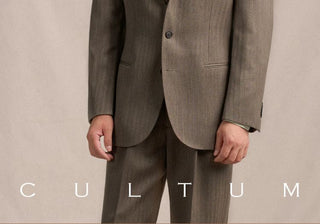 [CULTUM] 1930s Wool Blend Stripe Suit Set