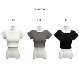 Nagrang Crop Short Sleeve T-Shirt - 3 Colors