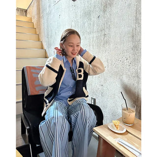Marine stripe pants