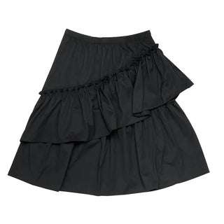 Elastic waist frill skirt