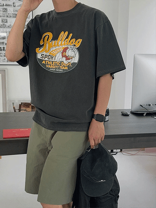Bulldog Heavy Pigment 1/2 T-shirt
