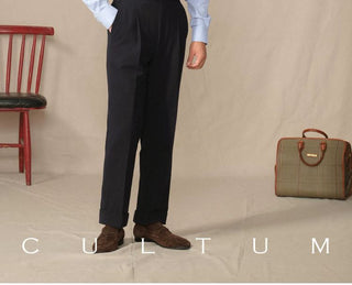 [CULTUM] Italian Pointed Collar Button-Down Shirt