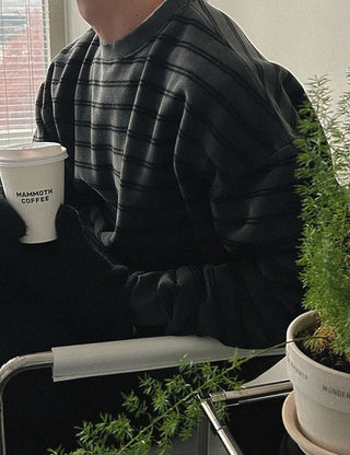 Kevin Striped Fleece Sweatshirt (3 colors)