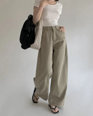 Summer wide chino pants