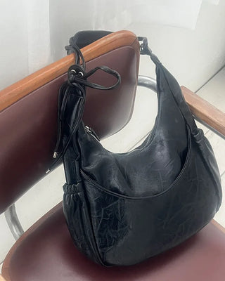 Leather 2-way shoulder bag
