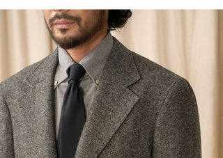 [CULTUM] Wool Herringbone Neapolitan Suit
