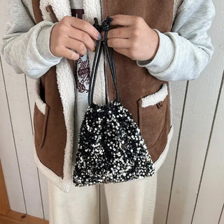 Sequined mini bag