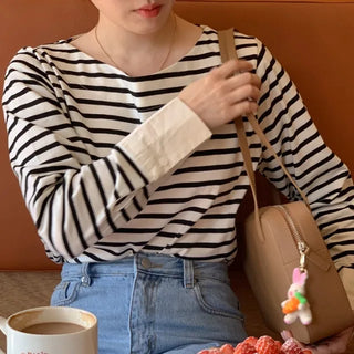 Laurent striped long-sleeved T-shirt