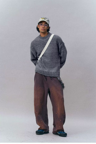 [Monterest] Relaxed Fit Gradient Knit Sweater