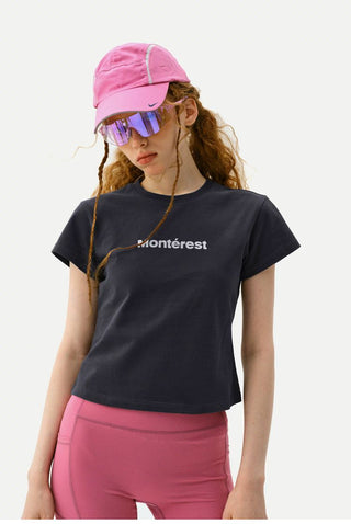 [Monterest] Quick-Dry Antibacterial Logo Crewneck Tee