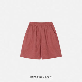 Pigmented elastic waist pants