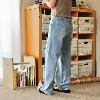Light blue denim pants