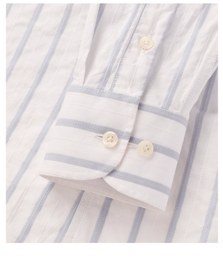 [CULTUM] Striped Easy-Care Shirt