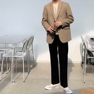 Heavy Wool Blazer (4 colors)
