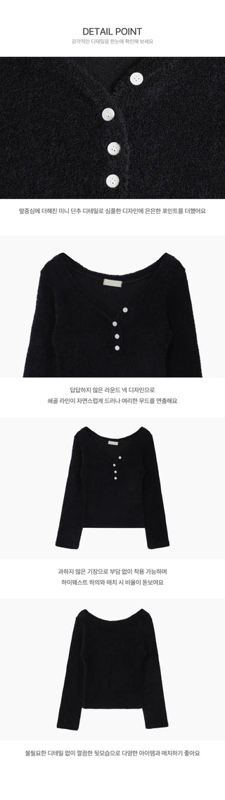 Corey Heartneck Fleece-lined Knitwear - 3 Colors