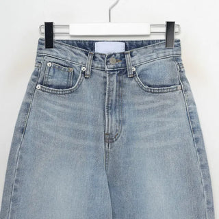 Wide denim pants