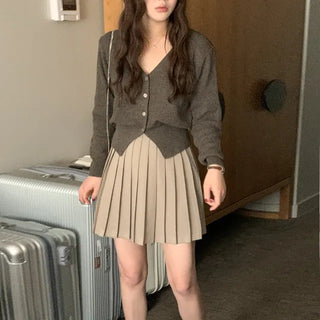 Rennet Pleated Mini Skirt