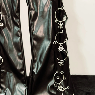 PU leather o ring pant