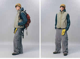 [Monterest] Reversible Fleece Stand Collar Vest