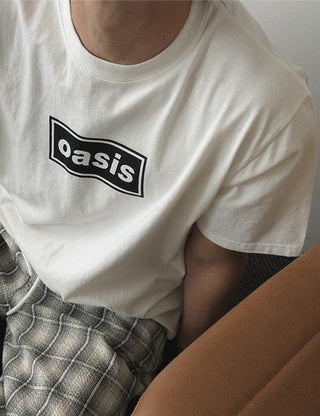 Oasis Back Lettering Short Sleeve T-shirt