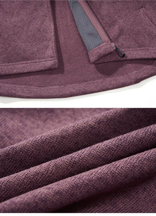 [Monterest] Fleece-Lined Hooded Zip-Up Cardigan