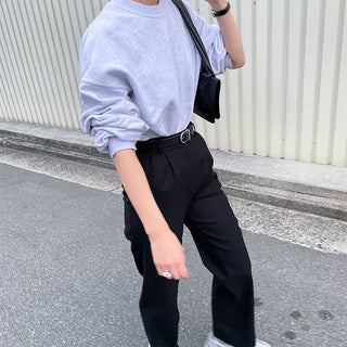 basic leather belt