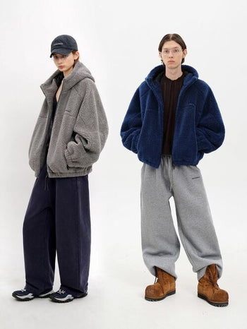 [MASONPRINCE] Fleece Hooded Jacket