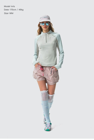 [Monterest] Half-Zip Slim Fit UV Protection Top
