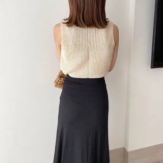 soda square sleeveless knit