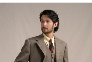 [CULTUM] 1930s Wool Blend Stripe Suit Set