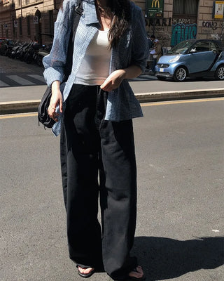 Summer wide chino pants