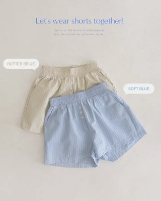 French stripe border shorts