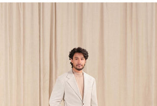 [CULTUM] Herringbone Brushed Flannel Suit Set