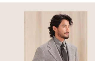 [CULTUM] Merino Wool Blend Herringbone Suit