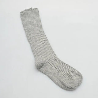Ribbed long socks