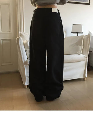 Golden Corduroy Wide Long Pants - 3 colors