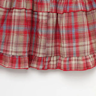 Checked camisole blouse