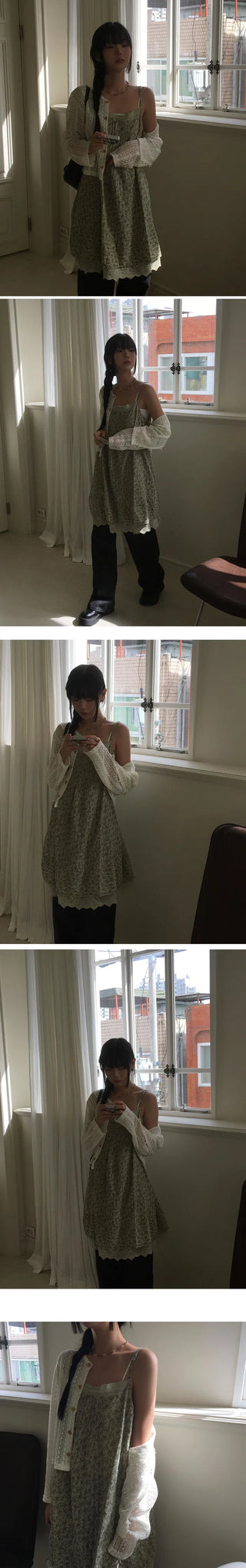 Forest Girl Sleeveless Dress ops