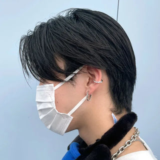 Half rope ear cuff