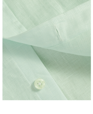 [CULTUM] Linen Stand Collar Shirt