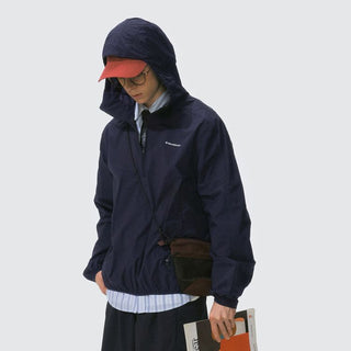 [Monterest] Packable Hooded Half-Zip Anorak